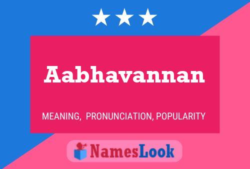 Aabhavannan பெயர் போஸ்டர்