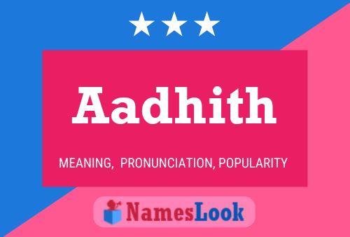 Aadhith பெயர் போஸ்டர்