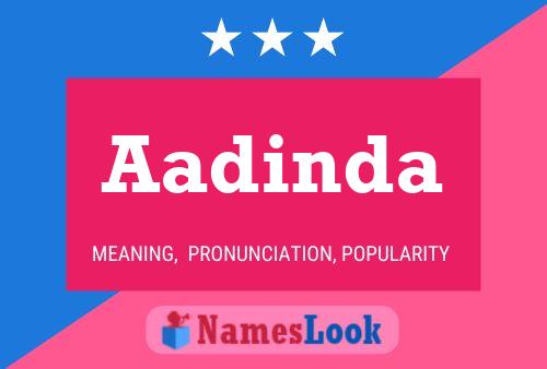 Aadinda பெயர் போஸ்டர்