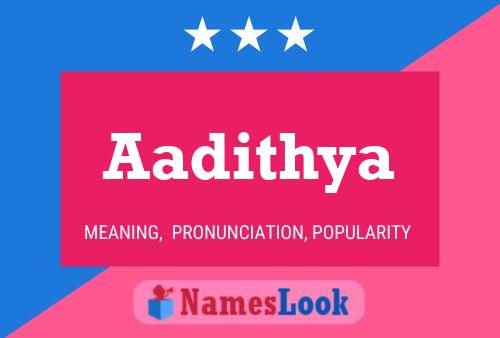 Aadithya பெயர் போஸ்டர்