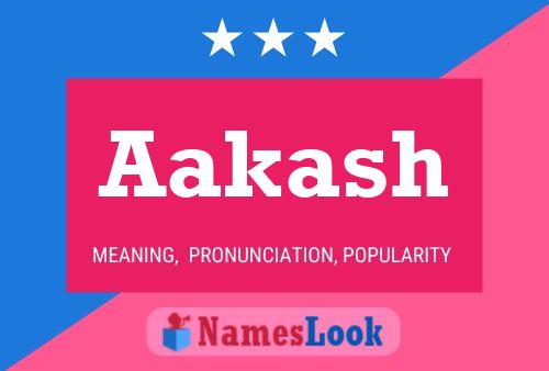 Aakash பெயர் போஸ்டர்