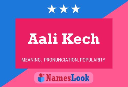 Aali Kech பெயர் போஸ்டர்