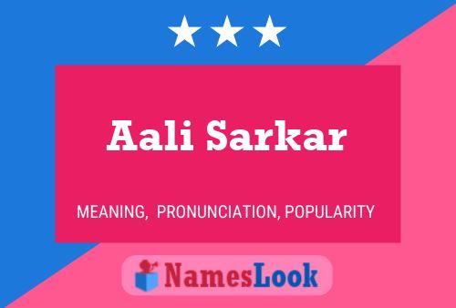 Aali Sarkar பெயர் போஸ்டர்