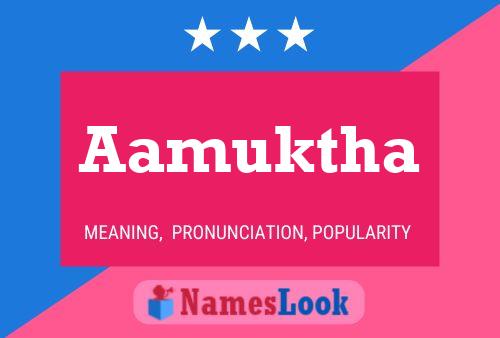 Aamuktha பெயர் போஸ்டர்