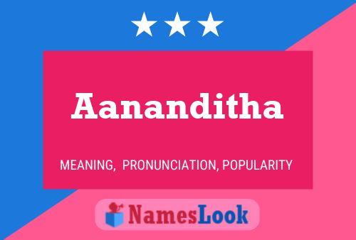 Aananditha பெயர் போஸ்டர்