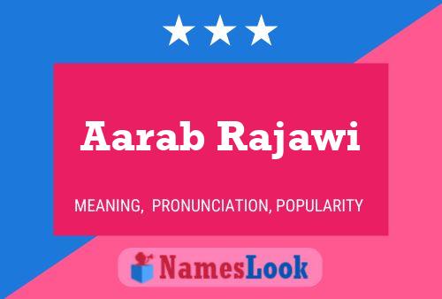 Aarab Rajawi பெயர் போஸ்டர்