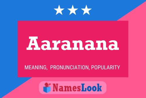 Aaranana பெயர் போஸ்டர்