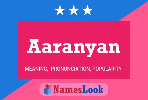 Aaranyan பெயர் போஸ்டர்