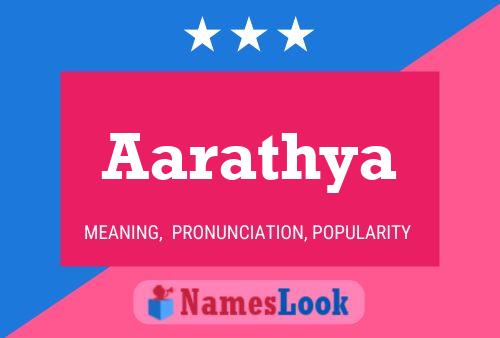 Aarathya பெயர் போஸ்டர்