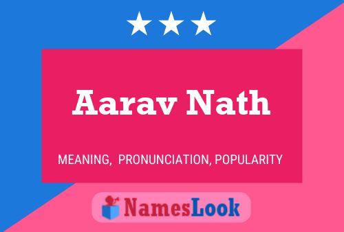 Aarav Nath பெயர் போஸ்டர்