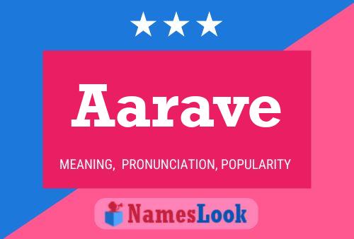 Aarave பெயர் போஸ்டர்