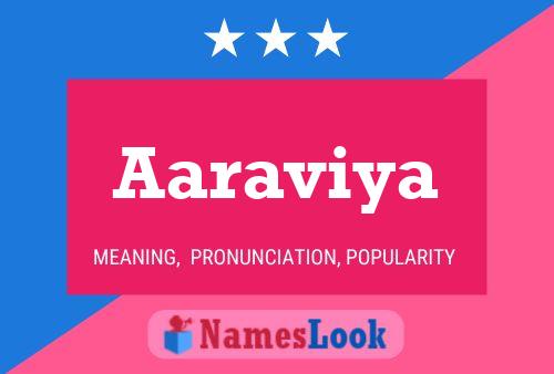 Aaraviya பெயர் போஸ்டர்