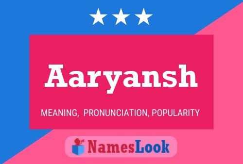 Aaryansh பெயர் போஸ்டர்