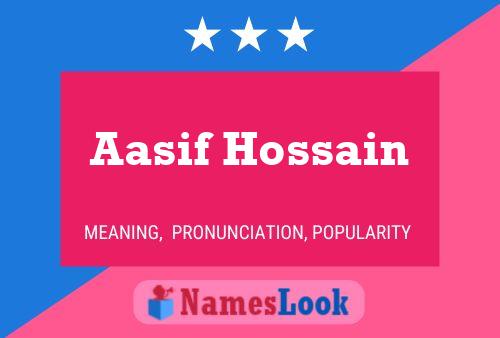 Aasif Hossain பெயர் போஸ்டர்