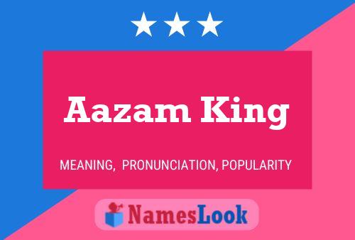 Aazam King பெயர் போஸ்டர்