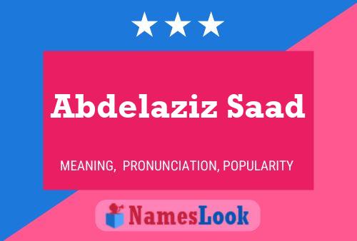 Abdelaziz Saad பெயர் போஸ்டர்