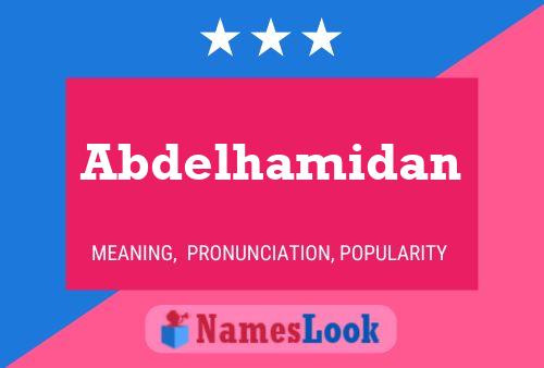 Abdelhamidan பெயர் போஸ்டர்