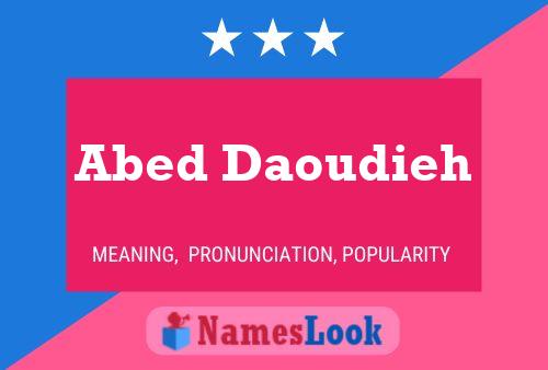 Abed Daoudieh பெயர் போஸ்டர்