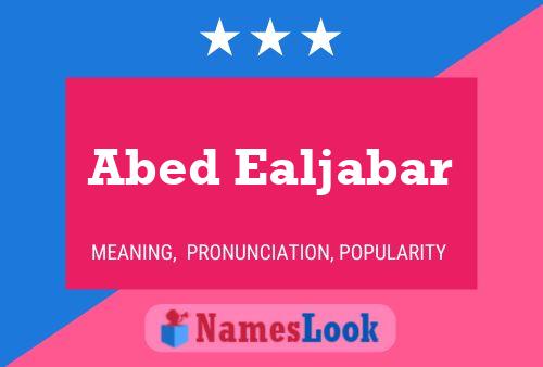 Abed Ealjabar பெயர் போஸ்டர்