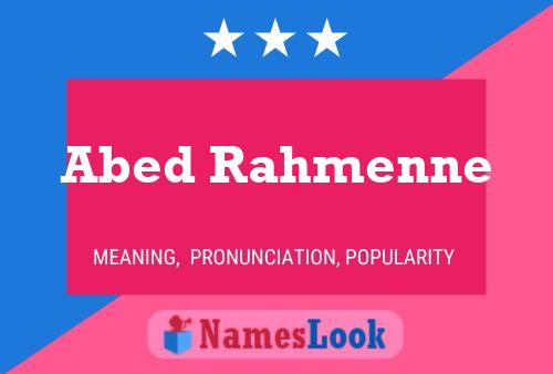 Abed Rahmenne பெயர் போஸ்டர்