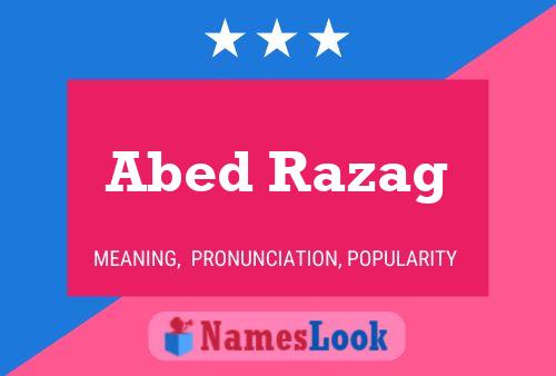 Abed Razag பெயர் போஸ்டர்