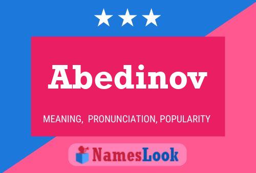 Abedinov பெயர் போஸ்டர்