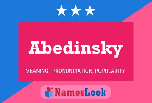 Abedinsky பெயர் போஸ்டர்