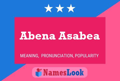 Abena Asabea பெயர் போஸ்டர்