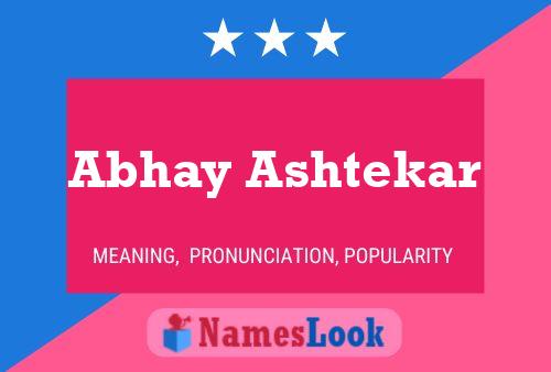 Abhay Ashtekar பெயர் போஸ்டர்