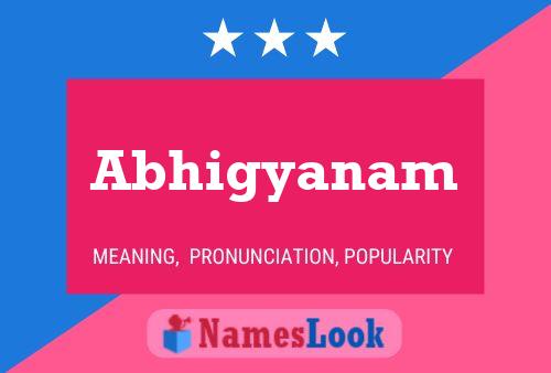 Abhigyanam பெயர் போஸ்டர்