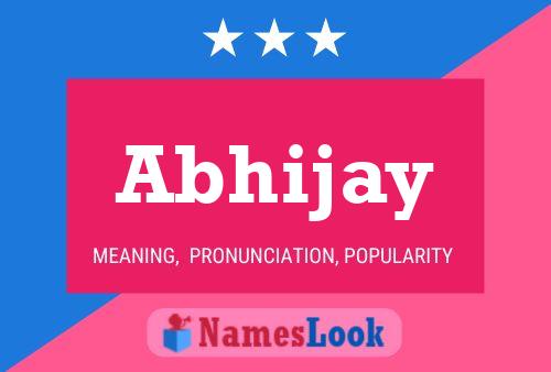 Abhijay பெயர் போஸ்டர்