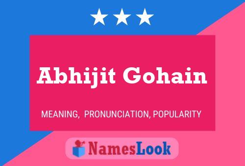 Abhijit Gohain பெயர் போஸ்டர்