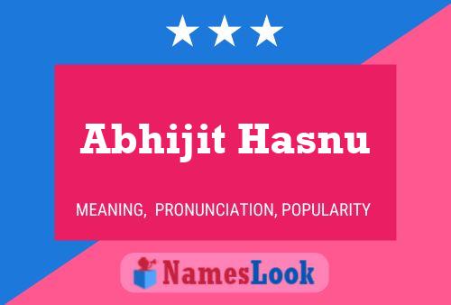 Abhijit Hasnu பெயர் போஸ்டர்