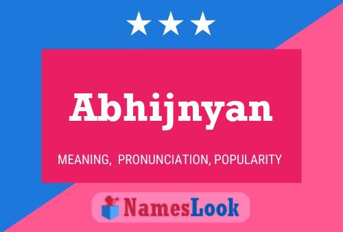 Abhijnyan பெயர் போஸ்டர்