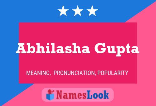 Abhilasha Gupta பெயர் போஸ்டர்