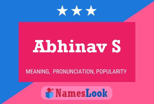 Abhinav S பெயர் போஸ்டர்