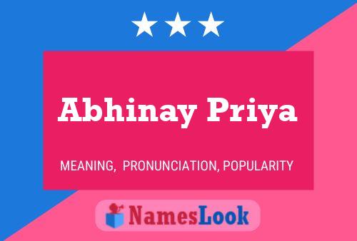 Abhinay Priya பெயர் போஸ்டர்