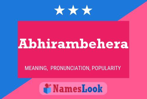 Abhirambehera பெயர் போஸ்டர்