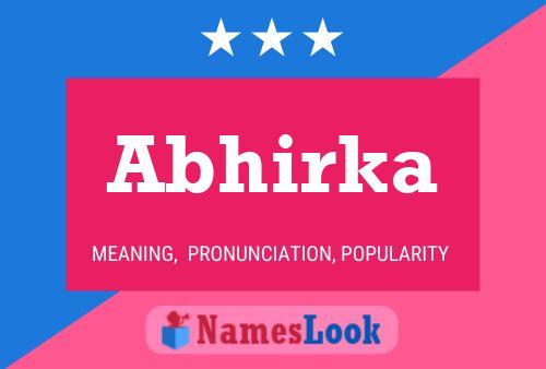 Abhirka பெயர் போஸ்டர்