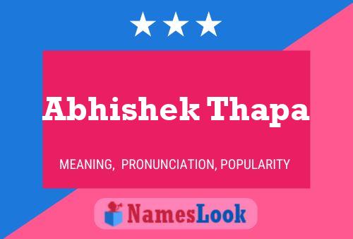 Abhishek Thapa பெயர் போஸ்டர்