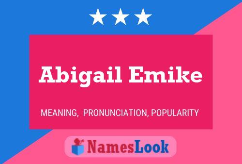 Abigail Emike பெயர் போஸ்டர்