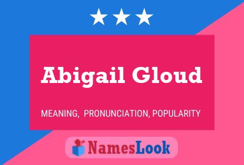 Abigail Gloud பெயர் போஸ்டர்