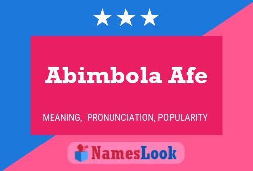 Abimbola Afe பெயர் போஸ்டர்