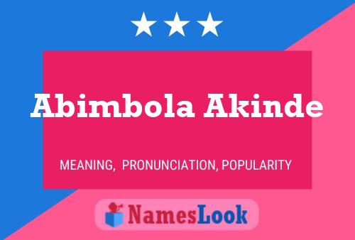 Abimbola Akinde பெயர் போஸ்டர்