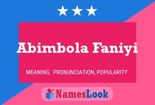 Abimbola Faniyi பெயர் போஸ்டர்