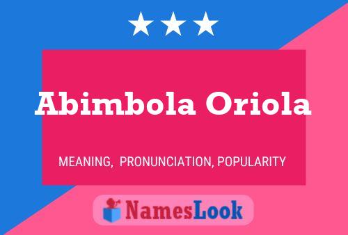 Abimbola Oriola பெயர் போஸ்டர்