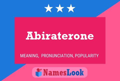 Abiraterone பெயர் போஸ்டர்