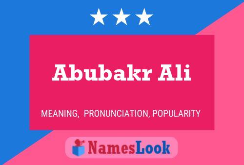 Abubakr Ali பெயர் போஸ்டர்