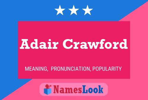 Adair Crawford பெயர் போஸ்டர்