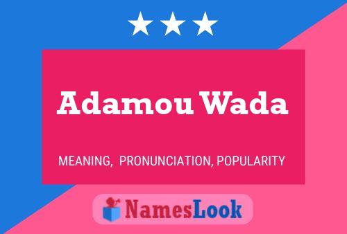 Adamou Wada பெயர் போஸ்டர்